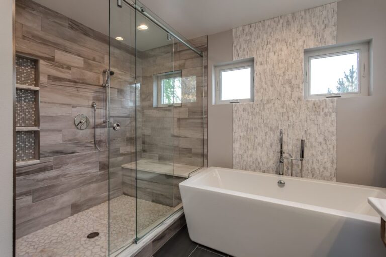 Tub to shower remodel